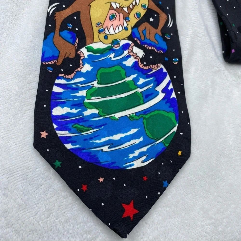 Looney Tunes Mania Vintage Marvin the Martian Tasmanian Devil Neck Tie